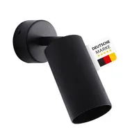 GU10 Deckenleuchte ProSpot 866-1 Schwarz – 1-flammig, Aluminium, IP20