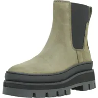 Clarks Stiefelette Orianna2 Top, Rauleder, Grün, Damen