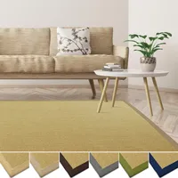 Sisal-Teppich Amazonas Natur verschiedene Bordüre: Creme 40 x 60 cm
