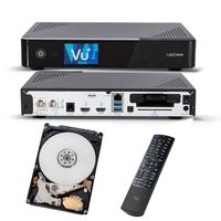 Vu+ Uno 4K SE 1x DVB-S2 FBC Sat Receiver Twin Tuner PVR Ready Linux Satellitenreceiver UHD TV Receiver mit 1 TB HDD Festplatte