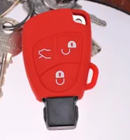 FOAMO Autoschlüssel Hülle kompatibel mit Mercedes Benz SmartKey (nur  Keyless-Go) - Leder Schutzhülle Cover Schlüssel-Hülle in Schwarz Rot 4D :  : Elektronik & Foto