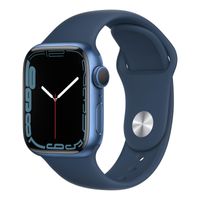 Apple Watch Series 7 Sportarmband 41 mm Aluminium GPS - Smartwatch - abyssblau