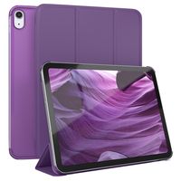 EAZY CASE Smartcase Tablet Hülle kompatibel mit Apple iPad 10,9" (10. Gen.) mit Standfunktion, Schutzhülle, Tablet Hülle, Tablet Klapphülle aus Kunstleder, Lila