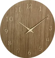 TFA 60.3072.23 Quarz Wanduhr 298 mm x 41 Holz dunkel (60.3072.23)