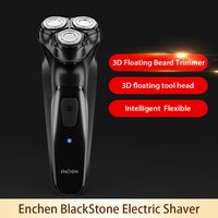 Xiaomi Youpin 3D Elektrorasierer Haarschneider Enchen BlackStone Elektrorasierer Waschbar Bartschneider fuer Maenner Akku-Rasierer Maschine