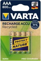 Varta Akku RECHARGE Recycled AAA HR03 800mAh 4St.