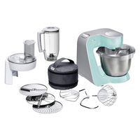 Bosch MUM58020 Küchenmaschine, Kunststoffgehäuse, 1000 Watt, 3,9 l Behälter, Standmixeraufsatz, Küchenmaschinenaufsatz, 8 Geschwindigkeiten