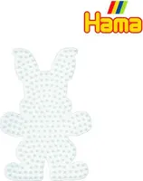 Hama® Bügelperlen Midi - Stiftplatte Häschen weiß