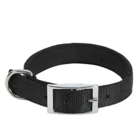 Obojek pes SOFT NYLON černý 25mm/55cm Zolux