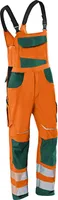 KÜBLER® unisex Warnschutz-Latzhose REFLECTIQ orange, moosgrün Größe 110