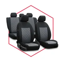 Passend für VW Tiguan Luxus Lammfell Sitzbezüge Auto Sitzbezug Schwarz