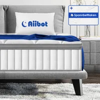 Aiibot Matratze 90x190 cm ,7-Zonen Federkernmatratze，Höhe22cm,Taschenfederkernmatratze，H3 H4