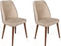 Skye Decor, Alfa-464 V2, Stuhlset (2 Stück), Creme, 100 % METALL, 50 x 49 x 90 cm