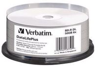 Verbatim DataLifePlus - 25 x BD-R - 50 GB 6x - weiß - breite Thermodruckfläche - Spindel