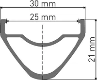 DT SWISS Felge Hx 491 29Zoll 25Mm Schwarz 622-25 Ventilloch 6.5Mm 28 Loch