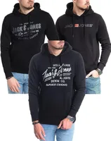 3er Mix Jack & Jones Hoodie Herren Kapuzenpullover Sweatshirt Mix Logo Print, 3er HD-CorvBl/054Bl-Asp/MikaBlOPT02-XL