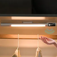 Unterbauleuchten, 38 cm LED Unterbauleuchte, 3 Lichtfarbe Lichtleiste, schrankleuchte, Küchen lampe mit Bewegungssensor, Aufladbar Schrankbeleuchtung