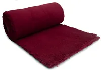 Minky Sherpa jehněčí umělá kožešina vínová 50x160 cm
