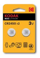 Kodak Max Lithium CR2450 Batterie (2 Stück)