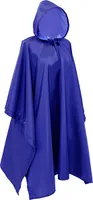 Wasserdichter Mantel Regenponcho Blau
