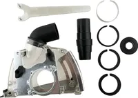 PRODIAMANT Absaughaube universal geschlossen für 115mm und 125mm Winkelschleifer universal Absaugung für Diamant Trennscheiben