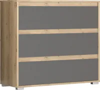 nabbi Zásuvková komoda Thebes CH-3DRWS - dub artisan / šedá