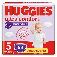 Huggies Ultra Comfort, plienkové nohavičky, veľkosť 5 (12-17 kg), balenie 68 plienkových nohavičiek N
