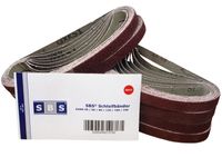 SBS® Gewebe-Schleifbänder Set I 13x451mm I Korn 40-240 I 48 Stück