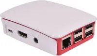 Raspberry RASPBERRY-PI3-CASE Raspberry Gehäuse Original für 3B/3B+ Himbeer/weiß