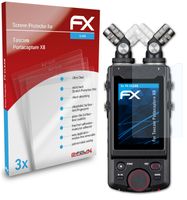 atFoliX FX-Clear 3x Schutzfolie kompatibel mit Tascam Portacapture X8 Displayschutzfolie