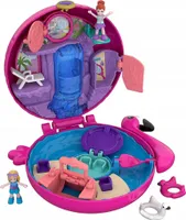 Mattel FRY38 Polly Pocket Vreckový svet plameniakov Plávajúca krabička na prstene