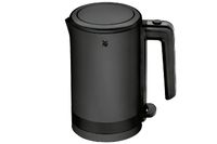 WMF KÜCHENminis Wasserkocher 0,8 Liter, Deep Black Design, 1.800 Watt, Verdecktes Heizelement aus Edelstahl, Einhändiges Öffnen, Automatische Kochabschaltung, Wasserstandsanzeige, Edelstahl Gehäuse