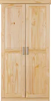 Inter Link Kleiderschrank LEON Natur Massivholz