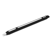 kwmobile Schutzhülle kompatibel mit Apple Pencil (2. Gen) - Hülle Stift Silikon Case - Schutz Abdeckung Ladeanschluss - Schwarz