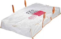 BIG BAG ASBEST 260 x 125 x 30 cm PLATTENBAG na azbest se 4 smyčkami Nosnost 1000 kg