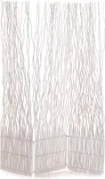 RAUMTEILER "WAVE 3" | Weide, 170x120cm (HxB) | Paravent, Trennwand     | Farbe: weiß