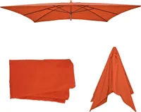 Náhradný poťah na slnečník Florida 3x4m, náhradný poťah na slnečník, polyester ~ terakota