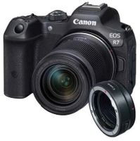 Canon EOS R7 + RF-S 18-150mm F3.5-6.3 IS STM + EF- R, 32,5 MP, 6960 x 4640 Pixel, CMOS, 4K Ultra HD, Touchscreen, Schwarz