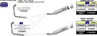 ARROW street thunder ciemny aluminiowy tłumik wsuwany i zaślepka do Yamaha Yzf-r 125