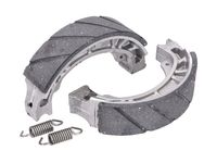 Bremsbackensatz 110x25mm für Trommelbremse Grooved für Aprilia Amico, SR, Malaguti Centro, Yamaha Jog