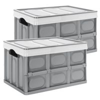 Stapelbox Haushalt PP Profi Faltbox 10 x Klappbox grau stabile Transportbox 
