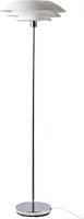 Stehlampe Stehleuchte Standleuchte standlampe Bodenlampe Leseleuchte Innenbeleuchtung DL45 weiß Chrom