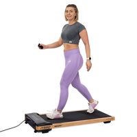 Hop-Sport Laufband HS-850WP Primo, Walking Pad - Geschwindigkeit bis 8 km/h, Lauffläche 45x110 cm, 2,5-PS-Motor, Laufband für Zuhause mit Holzrahmen