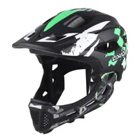 Kask rowerowy Lixada, kask dziecięcy odwracalny pełny i półkask, kask dziecięcy unisex 52-58 cm regulowany rozmiar odpowiedni na rower i deskorolkę