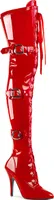 SEDUCE-3028 Damen Boots von Pleaser, Rot  , EU 40, US 10