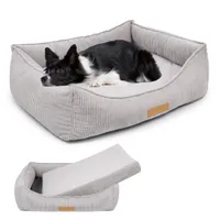 Hundebett Orthopädisches große Hunde, Waschbar Hundesofa mit Bezug abnehmbar, Hundekissen XXL, Hundekörbchen, Hundematte 110 x 90 cm