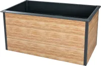 Westmann Metall Hochbeet Primus-Multi L Inkl. Schneckenschutz Holzoptik/Anthrazit 150x75x77 cm