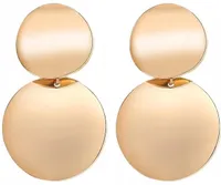 Náušnice - Glamour štýl - Elegancia - Kvalitné spracovanie - Zlatá farba - Model N49