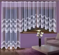 Firanka gotowa żakardowa Cyntia 300x160 cm biała - 160  cm 300 cm