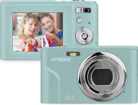 Přenosný digitální fotoaparát , videokamera 1080P, 48 MP 2,4'' IPS obrazovka, 16x zoom, automatické zaostřování, ochrana proti otřesům, s pouzdrem na přenášení s poutkem na zápěstí